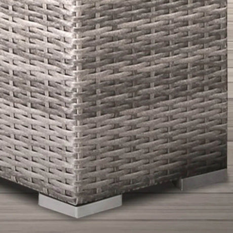 Fully Assembled Brown Wicker Outdoor Side Table - Zenvia - Omega Lifestyles