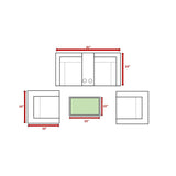 Fully Assembled Espresso Wicker Patio Conversation Set With Cushions - Zenvia - Omega Lifestyles