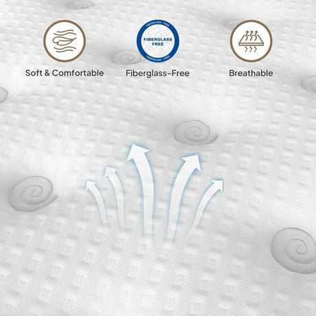 Gel-Infused Pocket Coil Hybrid Mattress - Omega Lifestyles