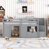 Gray Pine Low Loft Twin Bed - Sleep Galleria