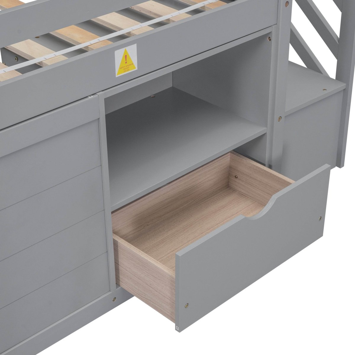 Gray Pine Low Loft Twin Bed - Sleep Galleria