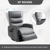 Heat Massage Recliner Chair With Swivel Rocker And Heat - Zenvia - Omega Lifestyles