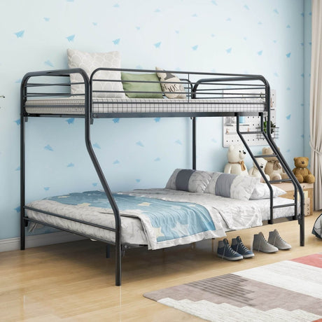 Heavy Duty Twin - Over - Full Metal Bunk Bed Frame - Zenvia - Omega Lifestyles