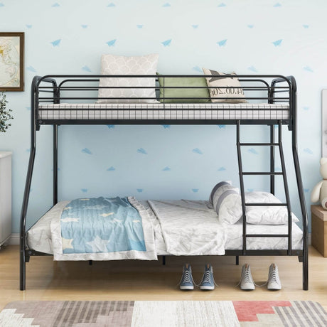 Heavy Duty Twin - Over - Full Metal Bunk Bed Frame - Zenvia - Omega Lifestyles