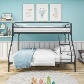 Heavy Duty Twin-Over-Full Metal Bunk Bed Frame - Omega Lifestyles