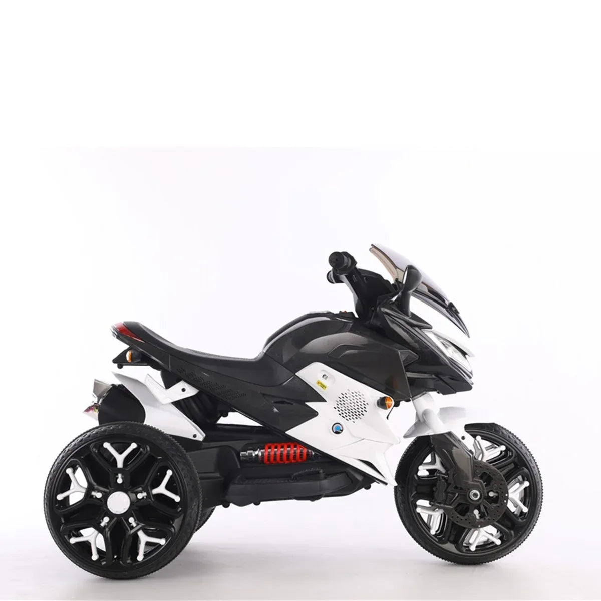 Kids 12V Ride-On Motorcycle With PU Seat And Training Wheels - Omega Lifestyles