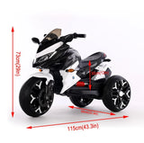 Kids 12V Ride-On Motorcycle With PU Seat And Training Wheels - Omega Lifestyles