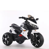 Kids 12V Ride-On Motorcycle With PU Seat And Training Wheels - Omega Lifestyles