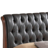 King Oak Storage Bed With Ample Durable Particle Board Frame - Zenvia - Omega Lifestyles