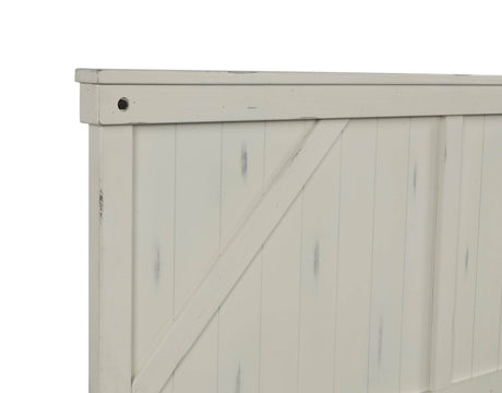 King Solid Wood Industrial Farmhouse King Bed Frame - Zenvia - Omega Lifestyles