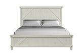 King Solid Wood Industrial Farmhouse King Bed Frame - Zenvia - Omega Lifestyles
