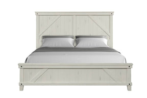 King Solid Wood Industrial Farmhouse King Bed Frame - Omega Lifestyles