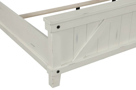 King Solid Wood Industrial Farmhouse King Bed Frame - Zenvia - Omega Lifestyles