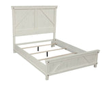 King Solid Wood Industrial Farmhouse King Bed Frame - Zenvia - Omega Lifestyles