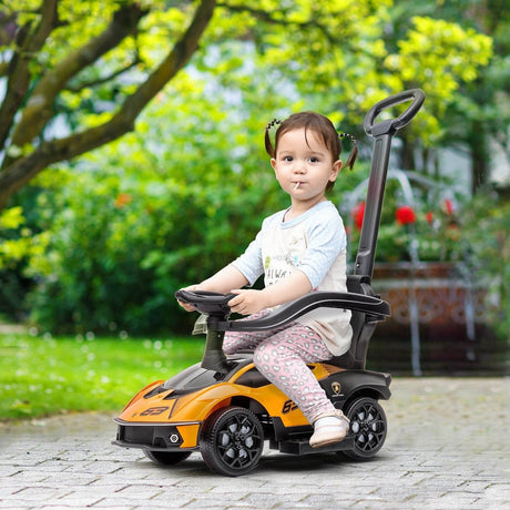Licensed Lamborghini 2 - in - 1 Toddler Ride - On Push Car - Zenvia - Omega Lifestyles