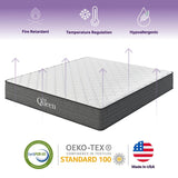 Medium 10 - Inch Cooling Gel Hybrid Orthopedic King Mattress - Zenvia - Omega Lifestyles