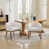 Mid Century Modern Upholstered Linen Dining Chair - Sleep Galleria