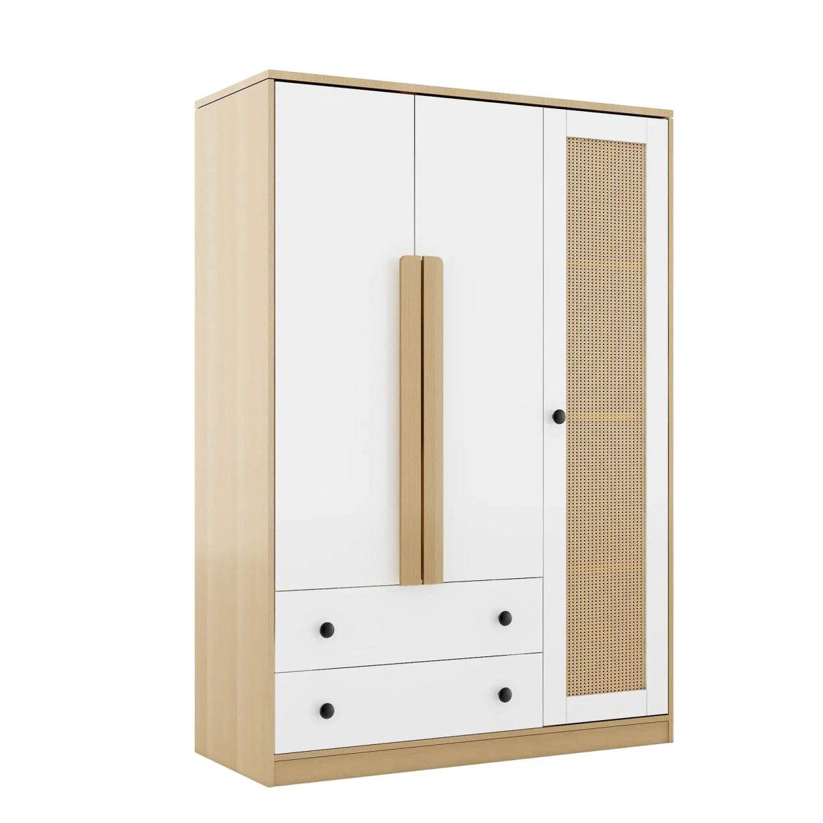 Modern Bedroom Wardrobe Closet With Drawers And Hanging Rod - Omega Lifestyles