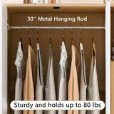 Modern Bedroom Wardrobe Closet With Drawers And Hanging Rod - Omega Lifestyles