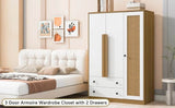Modern Bedroom Wardrobe Closet With Drawers And Hanging Rod - Omega Lifestyles