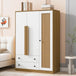 Modern Bedroom Wardrobe Closet With Drawers And Hanging Rod - Omega Lifestyles