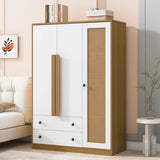 Modern Bedroom Wardrobe Closet With Drawers And Hanging Rod - Omega Lifestyles