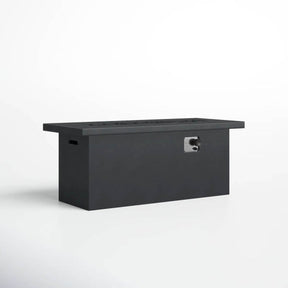 Modern Charcoal Concrete Outdoor Propane Fire Pit Table - Omega Lifestyles