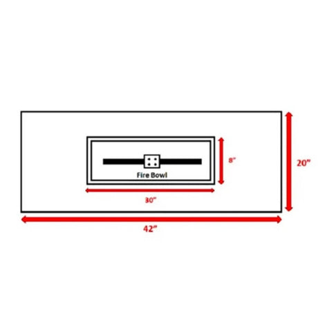 Modern Charcoal Concrete Outdoor Propane Fire Pit Table - Zenvia - Omega Lifestyles