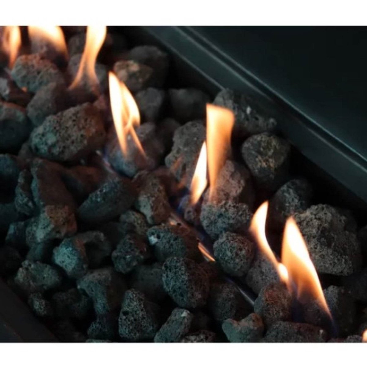 Modern Charcoal Concrete Outdoor Propane Fire Pit Table - Zenvia - Omega Lifestyles