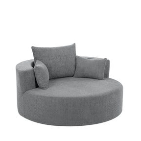 Modern Chenille Swivel Accent Chair - Omega Lifestyles