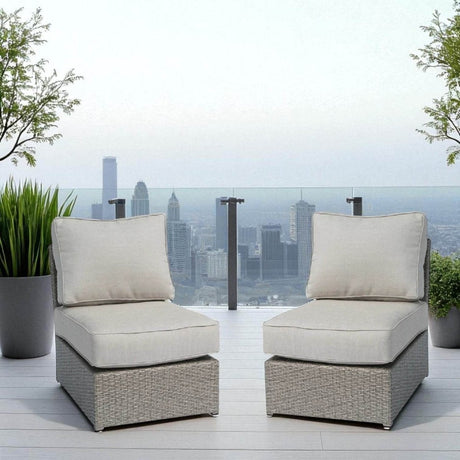 Modern Coastal Outdoor Wicker Patio Lounge Chairs Set - Zenvia - Omega Lifestyles
