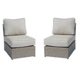 Modern Coastal Outdoor Wicker Patio Lounge Chairs Set - Zenvia - Omega Lifestyles
