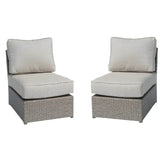 Modern Coastal Outdoor Wicker Patio Lounge Chairs Set - Zenvia - Omega Lifestyles