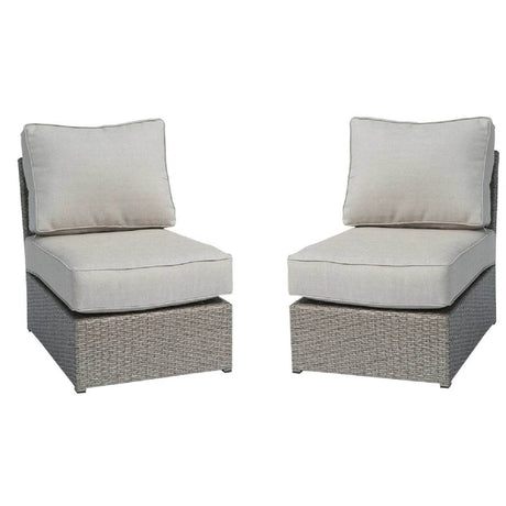 Modern Coastal Outdoor Wicker Patio Lounge Chairs Set - Zenvia - Omega Lifestyles