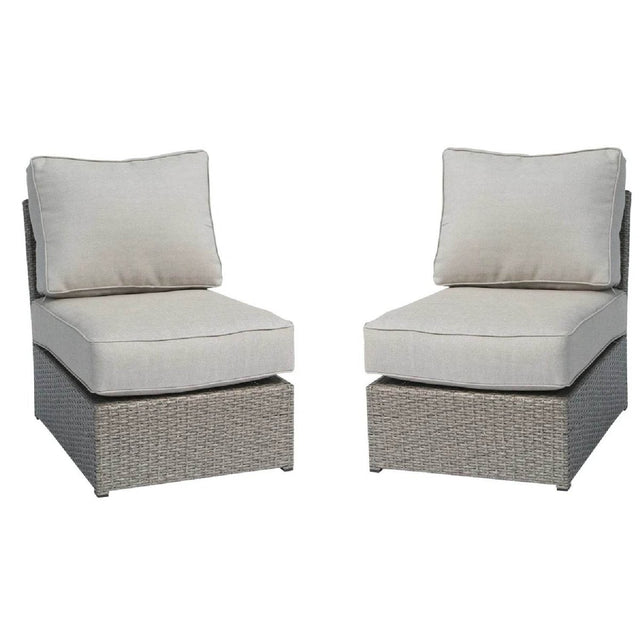Modern Coastal Outdoor Wicker Patio Lounge Chairs Set - Zenvia - Omega Lifestyles