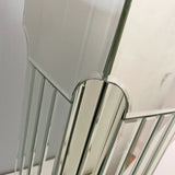 Modern Mirrored Console Table Rectangle Silver MDF Glass - Omega Lifestyles