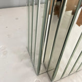 Modern Mirrored Console Table Rectangle Silver MDF Glass - Omega Lifestyles