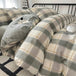 Modern Plaid Cotton Duvet Cover Set - Omega Lifestyles