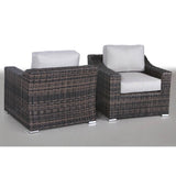 Modern Weather - Resistant Wicker Patio Chair Set With Cushions - Zenvia - Omega Lifestyles