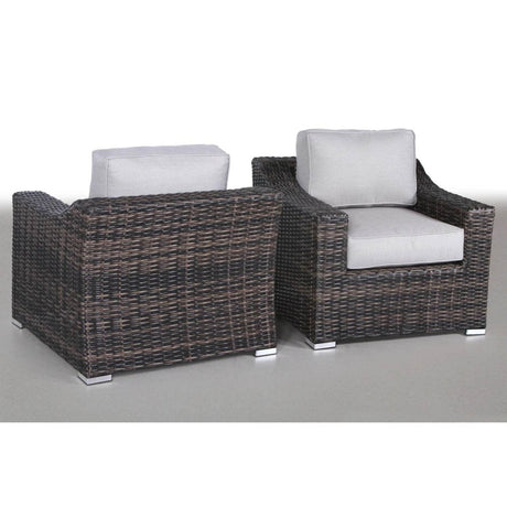 Modern Weather - Resistant Wicker Patio Chair Set With Cushions - Zenvia - Omega Lifestyles