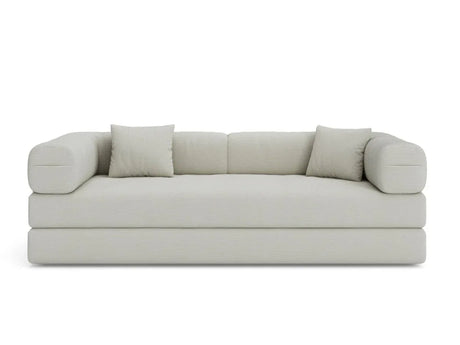 Modular 4-Seat Convertible Folding Sofa Bed Cream - Omega Lifestyles