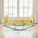 Multicolor Stainless Steel Children’s Triple Seat Seesaw - Omega Lifestyles