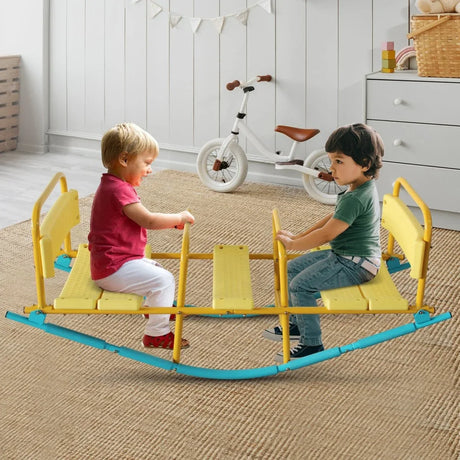 Multicolor Stainless Steel Children’s Triple Seat Seesaw - Omega Lifestyles