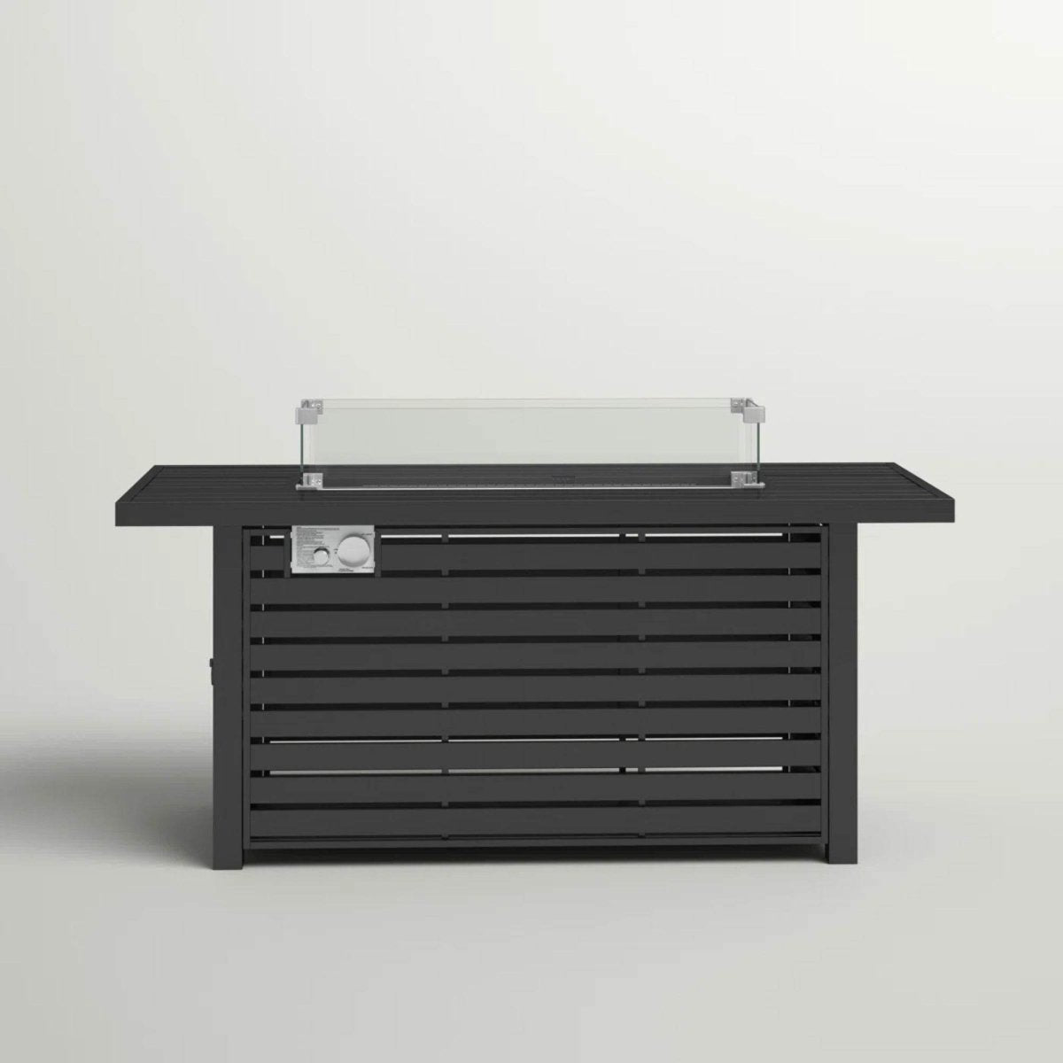 Outdoor Steel Propane Adjustable Flame Fire Pit Table - Zenvia - Omega Lifestyles