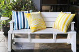 Outdoor Weather Resistant Polyester Square Pillow 20x20 Inch - Zenvia - Omega Lifestyles