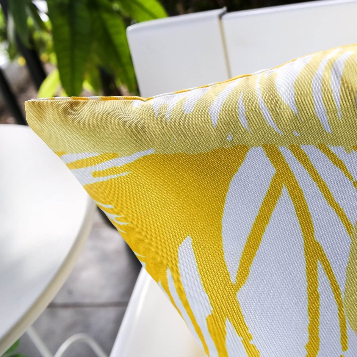 Outdoor Weather Resistant Polyester Square Pillow 20x20 Inch - Zenvia - Omega Lifestyles