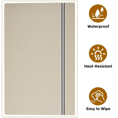 Pack Of 5 Oak Foamed PVC Wire Shelf Covers - Omega Lifestyles