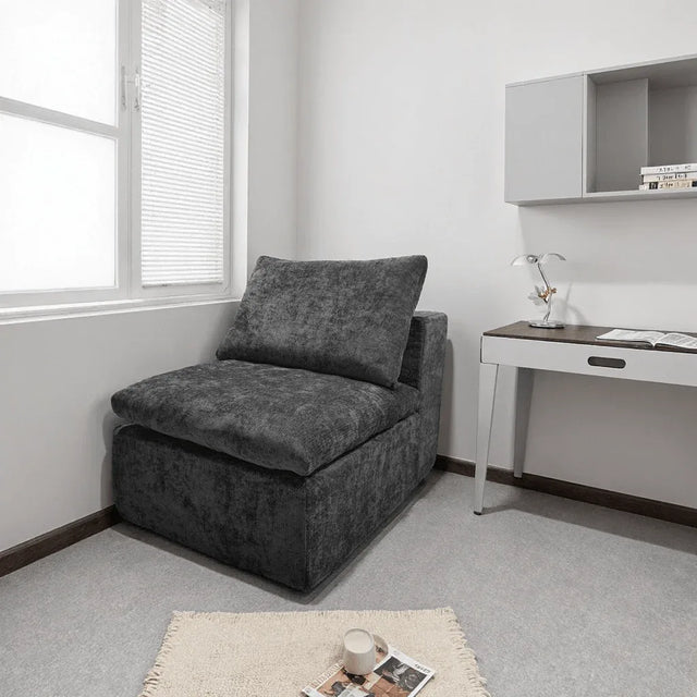 Plush Corduroy Modular Sectional Sofa With Chaise Lounge - Omega Lifestyles