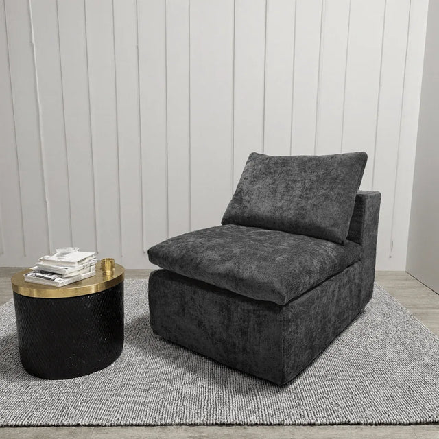 Plush Corduroy Modular Sectional Sofa With Chaise Lounge - Omega Lifestyles