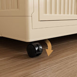 Portable Children’s Wardrobe With Magnetic Doors And Casters - Sleep Galleria
